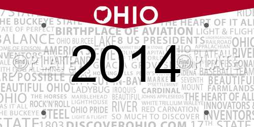 2014 Ohio License Plate
