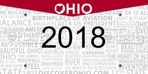 2018 Ohio License Plate