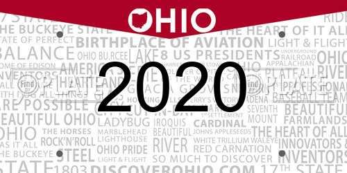 2020 Ohio License Plate