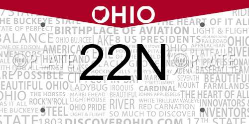 22N Ohio License Plate