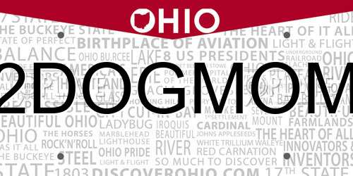 2DOGMOM Ohio License Plate