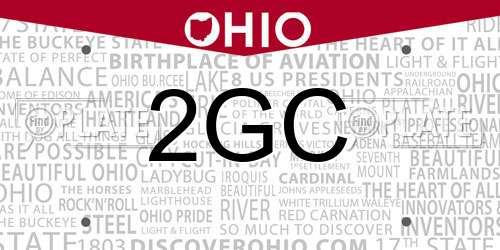 2GC Ohio License Plate