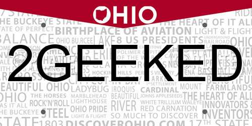 2GEEKED Ohio License Plate