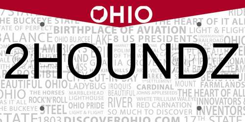 2HOUNDZ Ohio License Plate