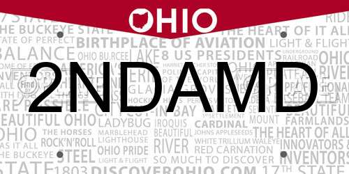 2NDAMD Ohio License Plate