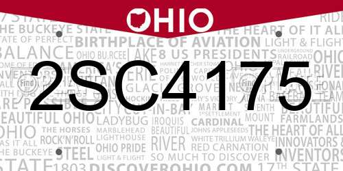 2SC4175 Ohio License Plate