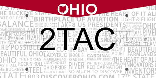 2TAC Ohio License Plate