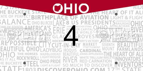4 Ohio License Plate