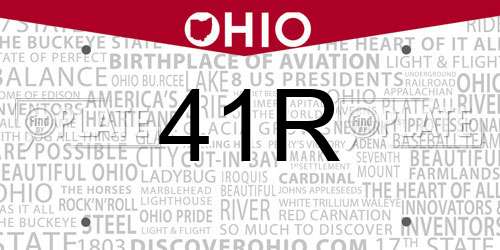 41R Ohio License Plate