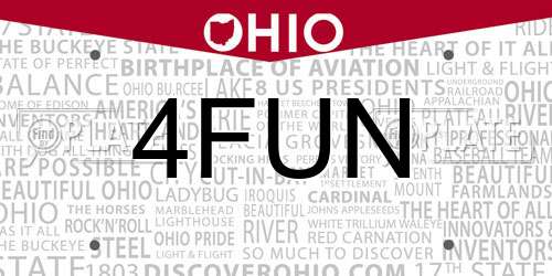 4FUN Ohio License Plate
