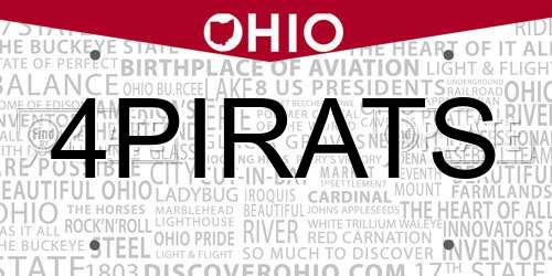 4PIRATS Ohio License Plate