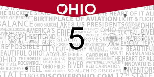 5 Ohio License Plate