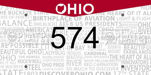 574 Ohio License Plate