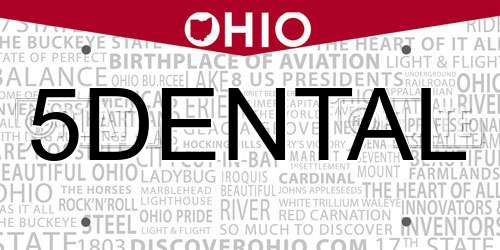 5DENTAL Ohio License Plate