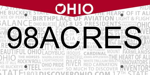 98ACRES Ohio License Plate