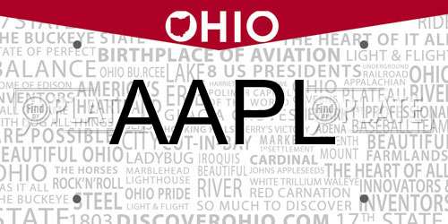 AAPL Ohio License Plate