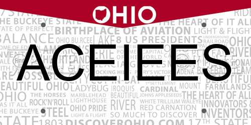 ACEIEES Ohio License Plate