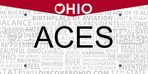 ACES Ohio License Plate
