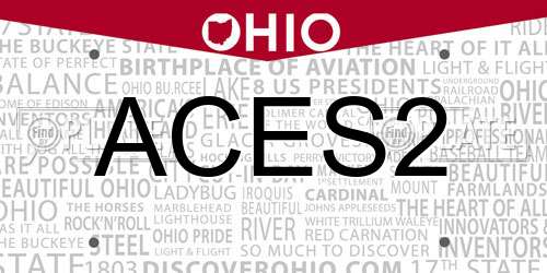 ACES2 Ohio License Plate