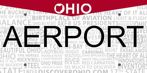 AERPORT Ohio License Plate