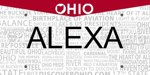 ALEXA Ohio License Plate