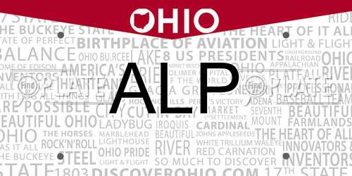 ALP Ohio License Plate