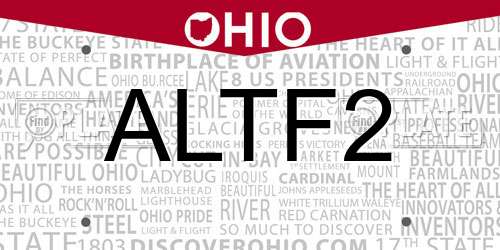 ALTF2 Ohio License Plate