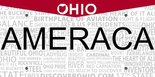 AMERACA Ohio License Plate