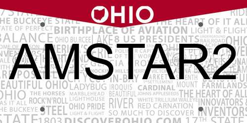 AMSTAR2 Ohio License Plate