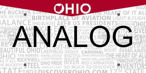 ANALOG Ohio License Plate