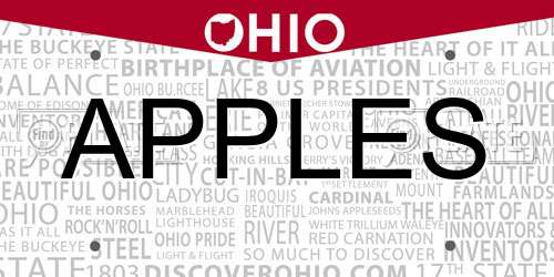 APPLES Ohio License Plate