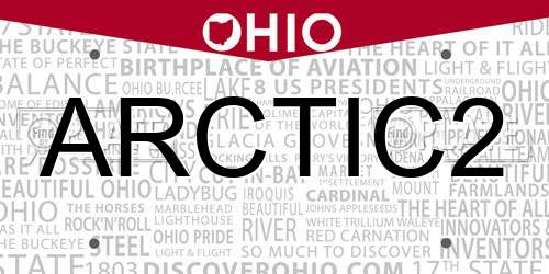ARCTIC2 Ohio License Plate