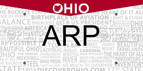 ARP Ohio License Plate