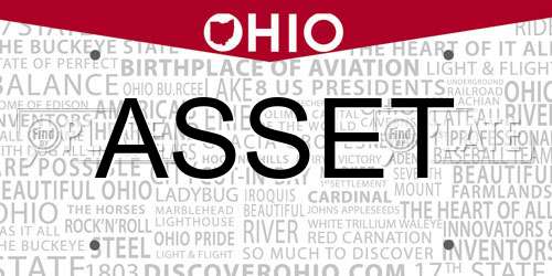 ASSET Ohio License Plate