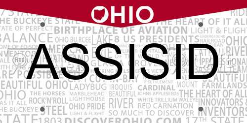 ASSISID Ohio License Plate