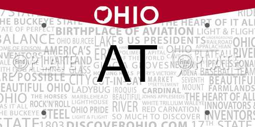 AT Ohio License Plate