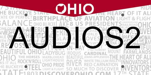 AUDIOS2 Ohio License Plate