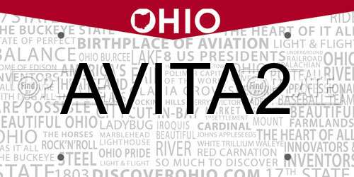AVITA2 Ohio License Plate