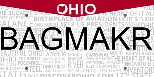 BAGMAKR Ohio License Plate