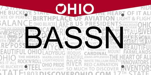 BASSN Ohio License Plate
