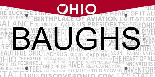 BAUGHS Ohio License Plate