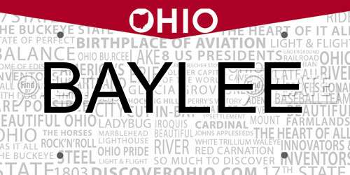 BAYLEE Ohio License Plate
