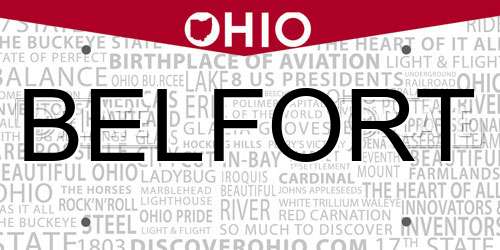 BELFORT Ohio License Plate