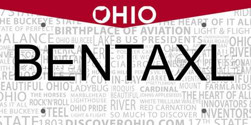 BENTAXL Ohio License Plate