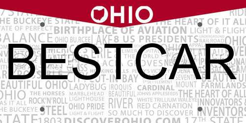 BESTCAR Ohio License Plate