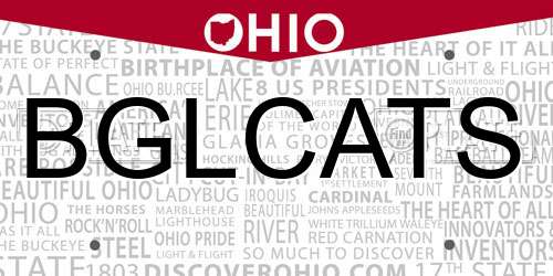 BGLCATS Ohio License Plate