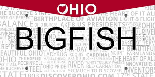BIGFISH Ohio License Plate