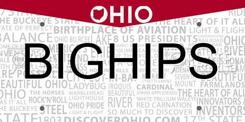 BIGHIPS Ohio License Plate