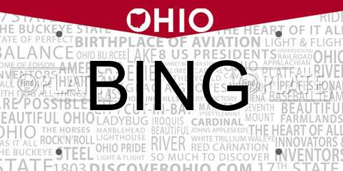 BING Ohio License Plate