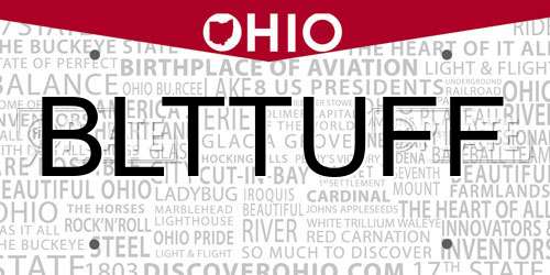 BLTTUFF Ohio License Plate